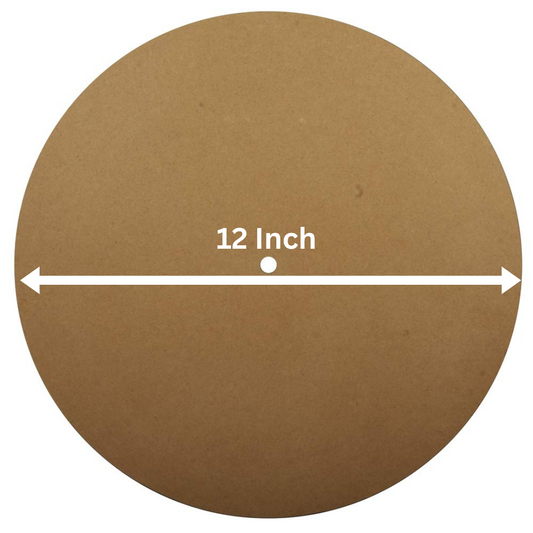 MDF Board Round 12 Inch