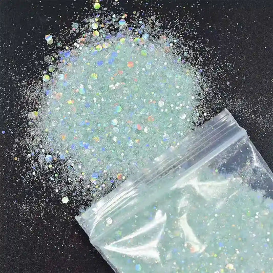 Mix White And Silver Glitter (50g)